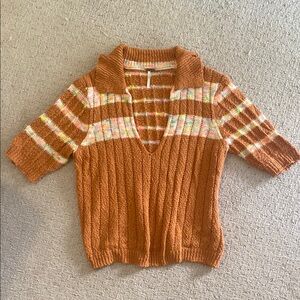 Free People Striped Sweater L